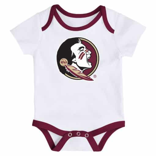 Florida State Seminoles 3 Pack Future Star Onesie Creeper Set - Image 4