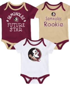 Florida State Seminoles 3 Pack Future Star Onesie Creeper Set