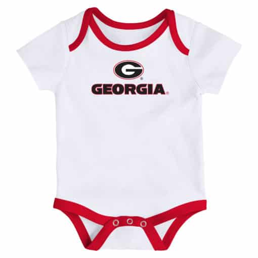 Georgia Bulldogs Baby 3 Pack Future Star Onesie Creeper Set - Image 4