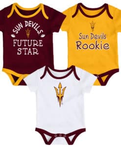 Arizona State Sun Devils Baby 3 Pack Future Star Onesie Creeper Set