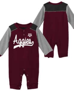 Texas A&M Aggies Baby Maroon Scrimmage Long Sleeve Coverall