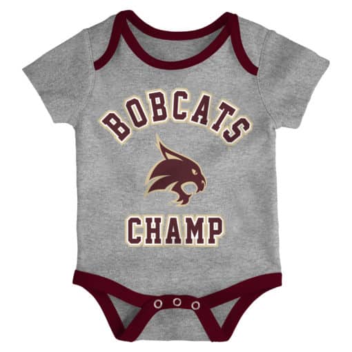 Texas State Bobcats 3 Pack Champ Onesie Creeper Set - Image 4