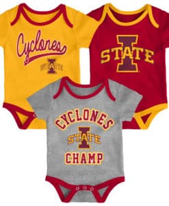 Iowa State Cyclones Baby 3 Piece Champ Onesie Creeper Set