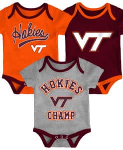 Virginia Tech Hokies Baby 3 Pack Champ Onesie Creeper Set