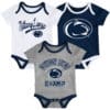 Penn State Nittany Lions 3 Pack Champ Onesie Creeper Set