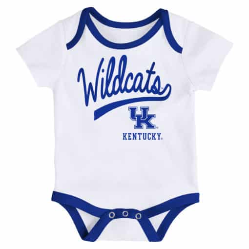 Kentucky Wildcats Baby 3 Pack Champ Onesie Creeper Set - Image 3