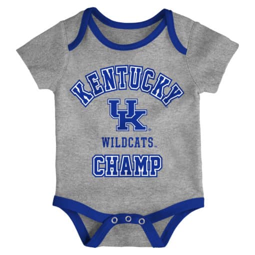 Kentucky Wildcats Baby 3 Pack Champ Onesie Creeper Set - Image 4