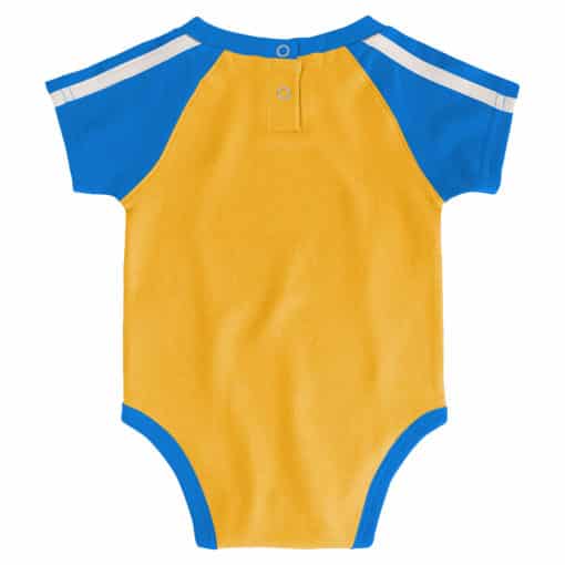 UCLA Bruins Baby Gold Blue 3 Piece Creeper Set - Image 4