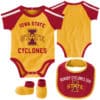 Iowa State Cyclones Baby Gold 3 Piece Creeper Set