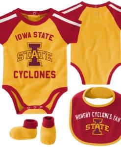 Iowa State Cyclones Baby Gold 3 Piece Creeper Set