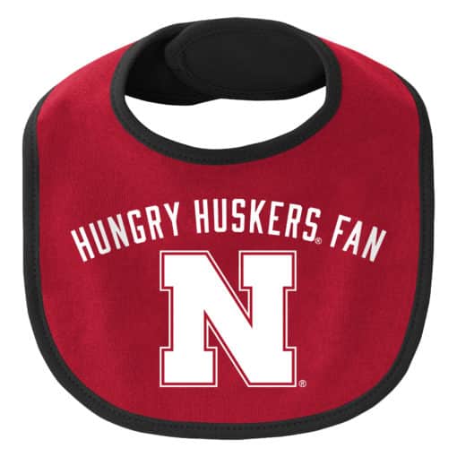 Nebraska Cornhuskers Baby Black Red 3 Piece Creeper Set - Image 2