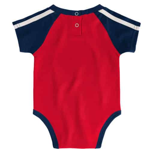 Mississippi Ole Miss Rebels Red Navy 3 Piece Creeper Set - Image 3