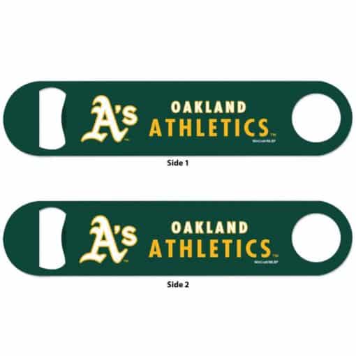 Oakland Athletics Green Metal Bottle Opener 2-Sided