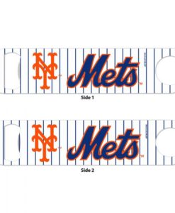New York Mets White Pinstripe Metal Bottle Opener 2-Sided