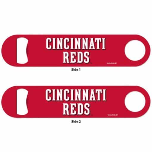 Cincinatti Reds Red Metal Bottle Opener 2-Sided