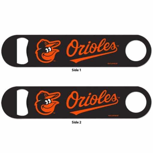 Baltimore Orioles Black Metal Bottle Opener 2-Sided