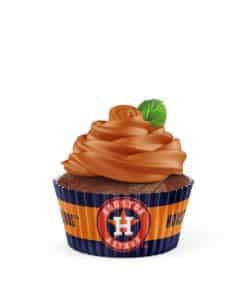 Houston Astros Baking Cups Large 50 Pack
