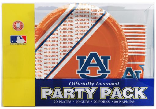 Auburn Tigers 80 Piece Disposable Party Pack