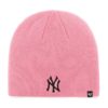 New York Yankees Women's 47 Brand Pink Rose Knit Beanie Hat