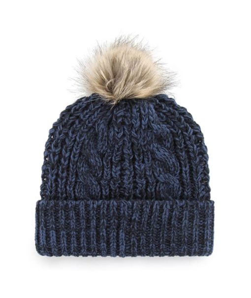 New York Yankees Women's 47 Brand Navy Meeko Cuff Knit Hat - Image 2