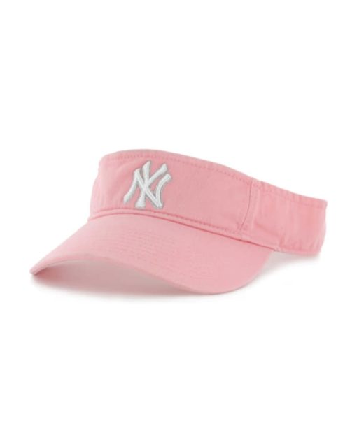 New York Yankees Women's 47 Brand Pink Rose Clean Up Adjustable Visor