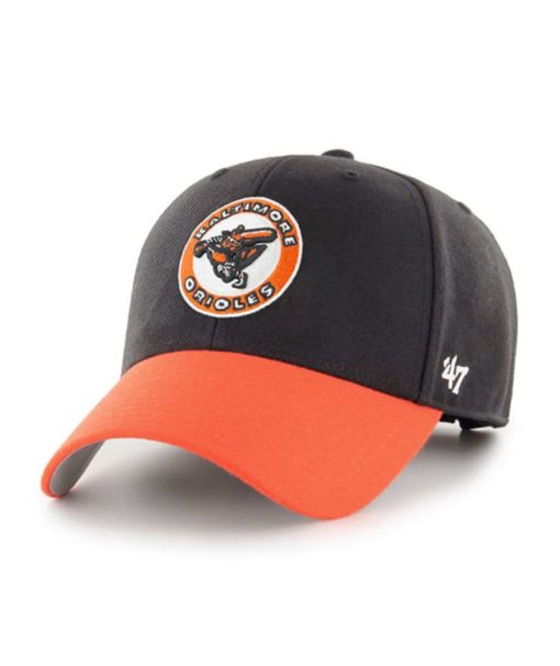 Baltimore Orioles 47 Brand Classic Black Orange MVP Adjustable Hat