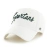 Michigan State Spartans Women's 47 Brand Lyric White Clean Up Adjustable Hat