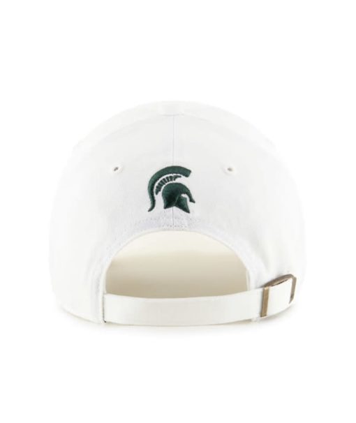 Michigan State Spartans Women's 47 Brand Lyric White Clean Up Adjustable Hat - Image 2