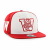 Wisconsin Badgers 47 Brand Sure Shot Accent Red Snapback Adjustable Hat