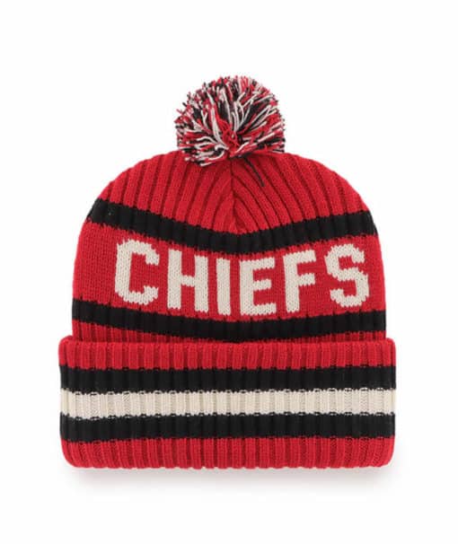 Kansas City Chiefs 47 Brand Bering Red Cuff Knit Hat - Image 2