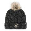 Las Vegas Raiders Women's 47 Brand Black Meeko Cuff Knit Hat