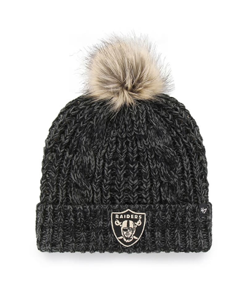 Las Vegas Raiders Women's 47 Brand Black Meeko Cuff Knit Hat