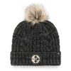 Pittsburgh Steelers Women's 47 Brand Black Meeko Cuff Knit Hat