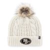 San Francisco 49ers Women's 47 Brand White Cream Meeko Cuff Knit Hat