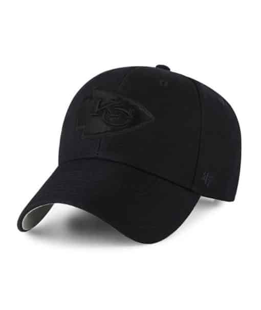 Kansas City Chiefs 47 Brand All Black MVP Adjustable Hat