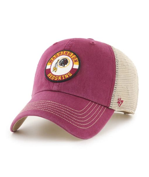 Washington Redskins 47 Brand Cardinal Porter Clean Up Mesh Snapback Hat ...