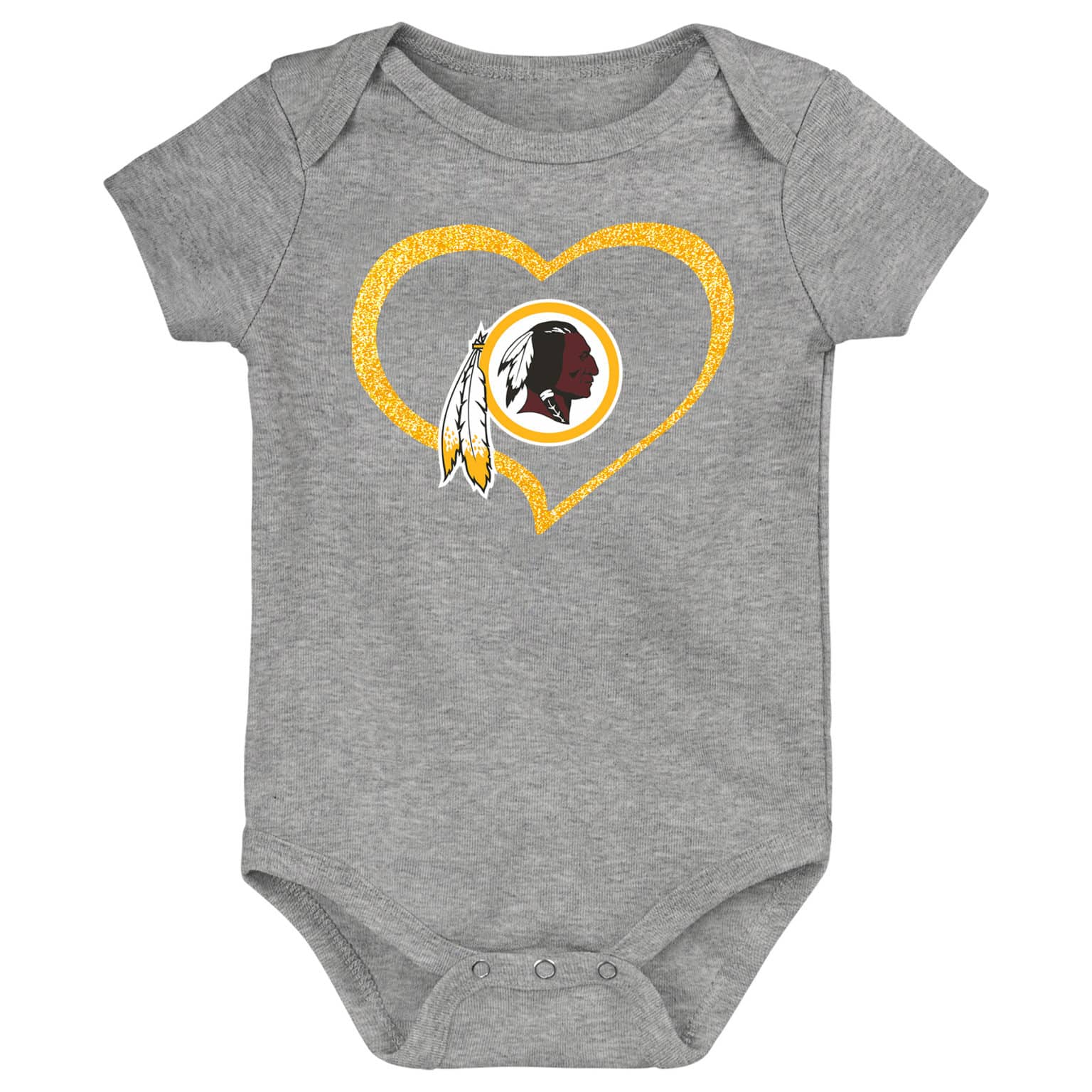 Washington Redskins Baby Girls 3 Piece Creeper Set - Detroit Game Gear