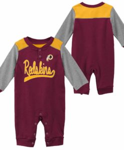 Washington Redskins Baby Burgundy Long Sleeve Coverall