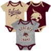 Texas State Bobcats 3 Pack Champ Onesie Creeper Set