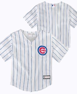 Chicago Cubs TODDLER Baby White Pinstripe Jersey