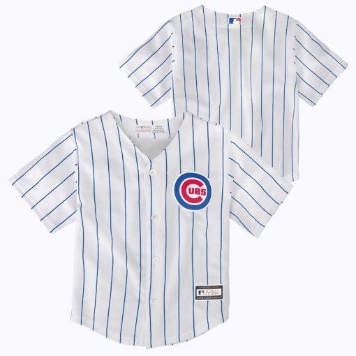 Chicago Cubs TODDLER Baby White Pinstripe Jersey