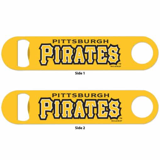 Pittsburgh Pirates Yellow Metal Bottle Opener 2-Sided