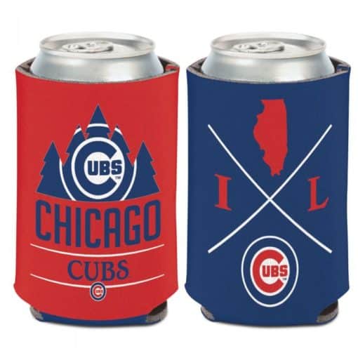 Chicago Cubs 12 oz Blue Red Hipster Can Cooler Holder