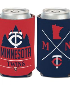 Minnesota Twins 12 oz Red Navy Hipster Can Cooler Holder