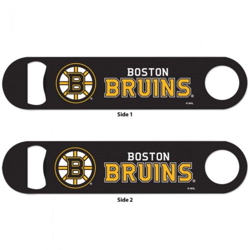 Boston Bruins Black Metal Bottle Opener 2-Sided