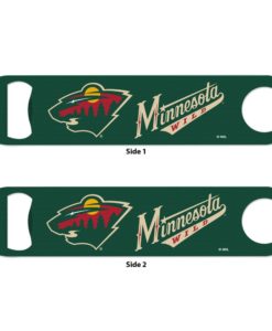 Minnesota Wild Green Metal Bottle Opener 2-Sided