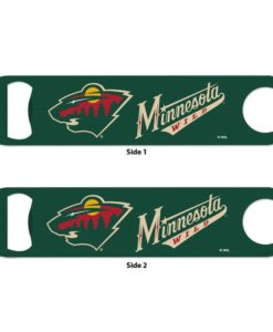 Minnesota Wild Green Metal Bottle Opener 2-Sided