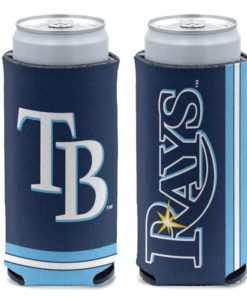 Tampa Bay Rays 12 oz Blue Slim Can Cooler Holder