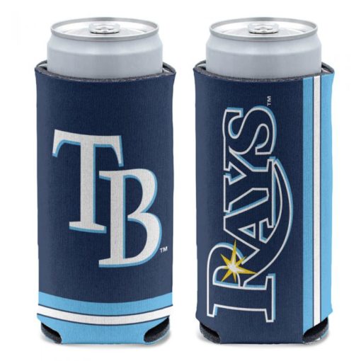 Tampa Bay Rays 12 oz Blue Slim Can Cooler Holder