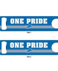 Detroit Lions Blue Metal Bottle Opener 2-Sided